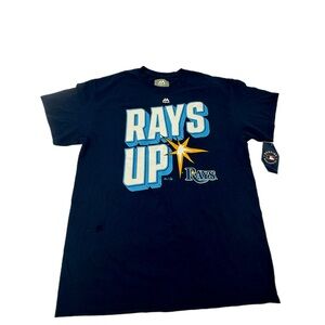 Majestic Rays Up' T-Shirt - Dark Blue NWT Size L Ships next day